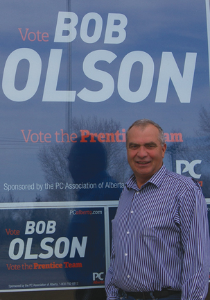 Bob Olson, candidate for the Progressive Conservatives, said provincial budget and 10-year plan is open, transparent, and workable.