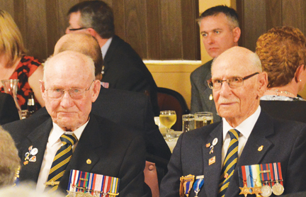 WW2 veterans, George Hope and Joe Baier were guests of honour at the Redcliff Legion Veterans Supper on Friday evening. Both are lifetime members of the Redcliff branch.