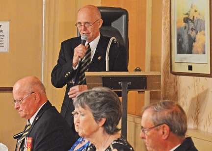 Redcliff Legion past-president, Dennis Rathwell served as MC for the supper.