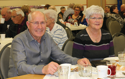 Fritz Braat and his wife, Lisa are active members of the Golden Age Club and were enjoying the evening among friends.