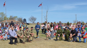 PHOTO BY TIM KALINOWSKI- The citizens of Ralston held a tree-planting in honour of Earth Day, along with a village clean-up and barbecue last Thursday afternoon.