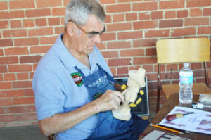 Photo by Tim Kalinowski- The Medicine Hat Woodcarvers held demonstrations at the Redcliff Museum. 