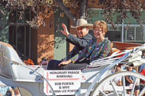 Photo by Tim Kalinowski Honourary Parade Marshall Bob Porter and wife Danna Lee